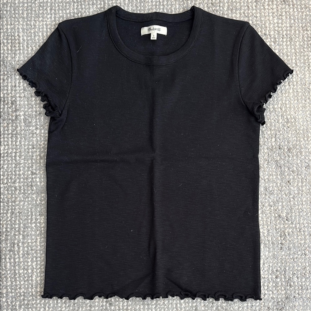 Madewell Tee with Ruffled Edges